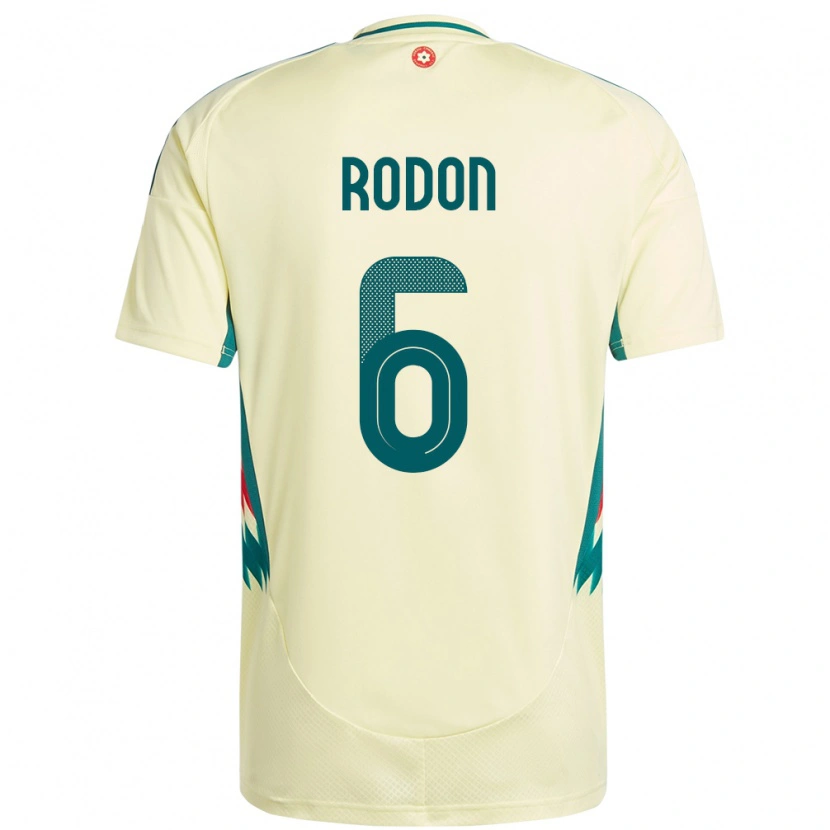 Danxen Mann Wales Joe Rodon #6 Beige Gul Bortetrøye Drakt Trøye 24-26 Skjorter T-Skjorte