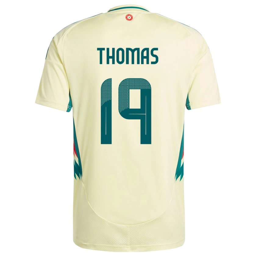 Danxen Mann Wales Sorba Thomas #19 Beige Gul Bortetrøye Drakt Trøye 24-26 Skjorter T-Skjorte