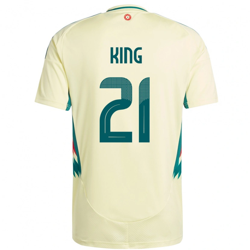 Danxen Mann Wales Tom King #21 Beige Gul Bortetrøye Drakt Trøye 24-26 Skjorter T-Skjorte