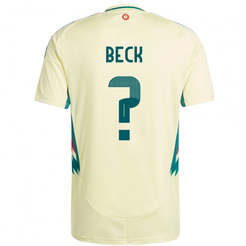 Danxen Mann Wales Owen Beck #0 Beige Gul Bortetrøye Drakt Trøye 24-26 Skjorter T-Skjorte