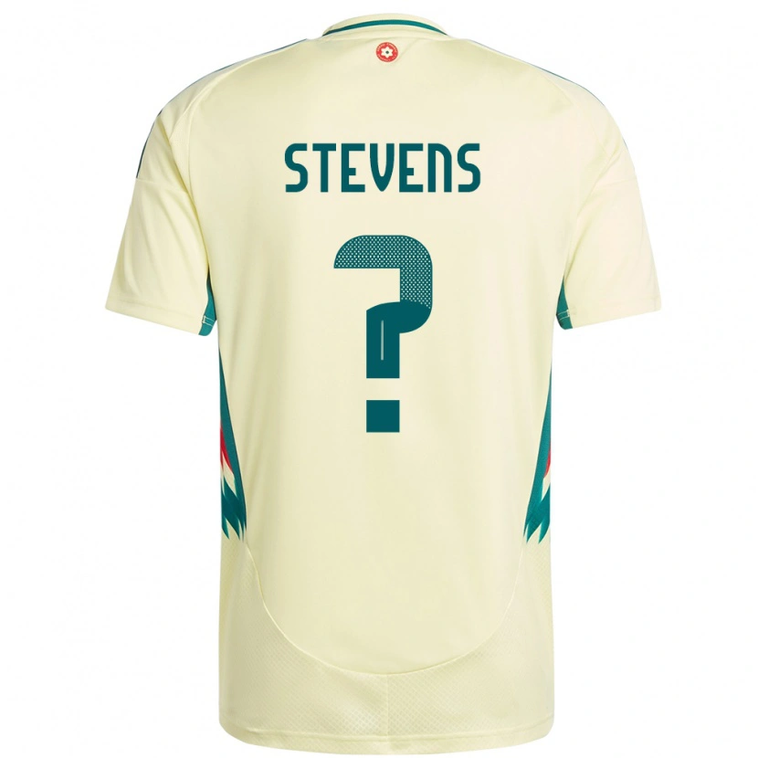 Danxen Mann Wales Charlie Stevens #0 Beige Gul Bortetrøye Drakt Trøye 24-26 Skjorter T-Skjorte