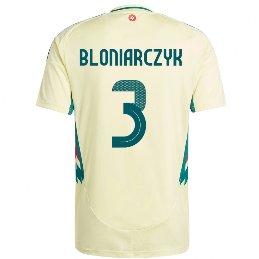 Danxen Mann Wales Kaven Bloniarczyk #3 Beige Gul Bortetrøye Drakt Trøye 24-26 Skjorter T-Skjorte