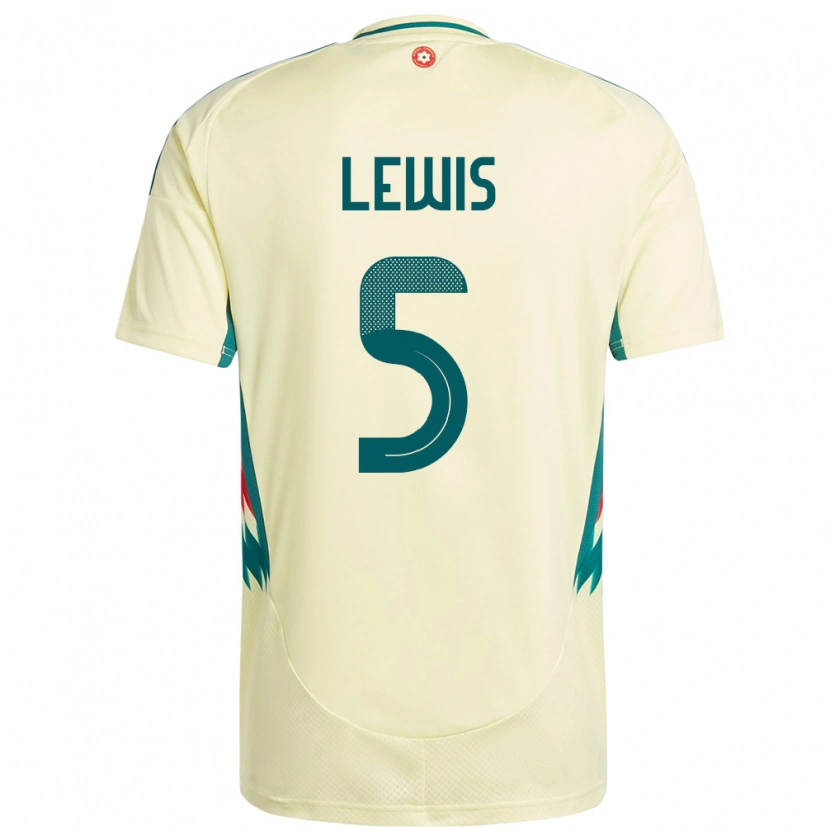 Danxen Mann Wales Emlyn Lewis #5 Beige Gul Bortetrøye Drakt Trøye 24-26 Skjorter T-Skjorte