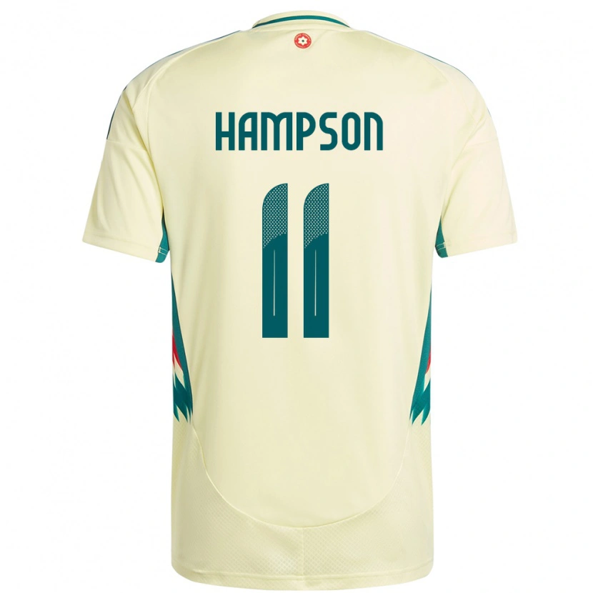 Danxen Mann Wales Owen Hampson #11 Beige Gul Bortetrøye Drakt Trøye 24-26 Skjorter T-Skjorte