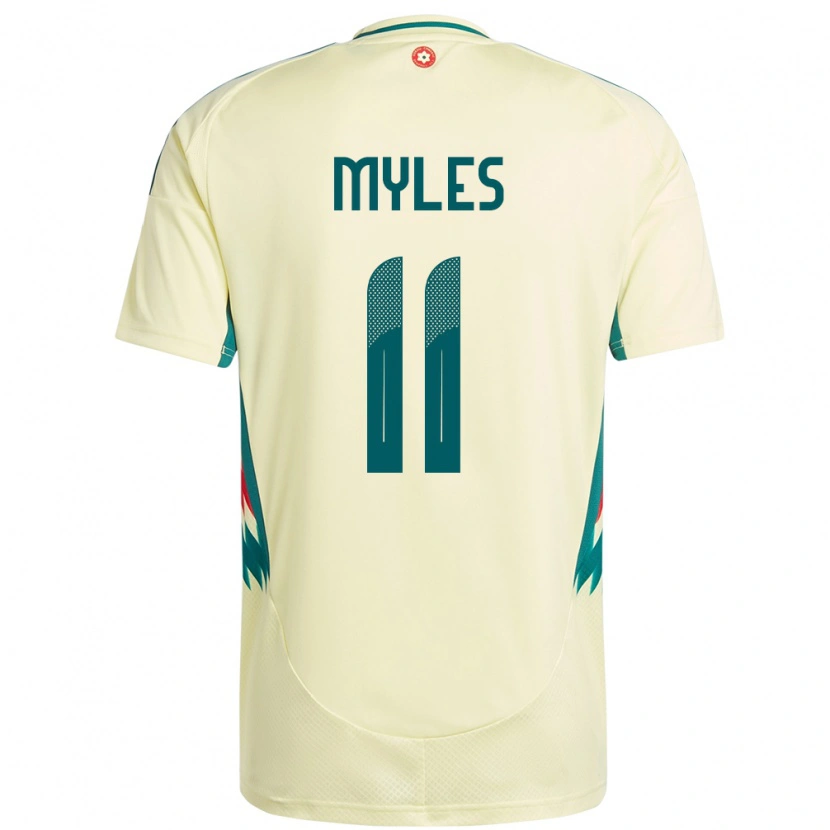 Danxen Mann Wales Elliot Myles #11 Beige Gul Bortetrøye Drakt Trøye 24-26 Skjorter T-Skjorte