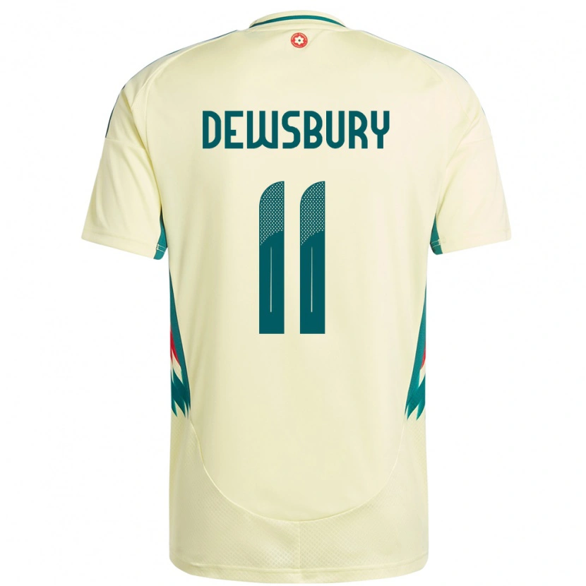 Danxen Mann Wales Ollie Dewsbury #11 Beige Gul Bortetrøye Drakt Trøye 24-26 Skjorter T-Skjorte