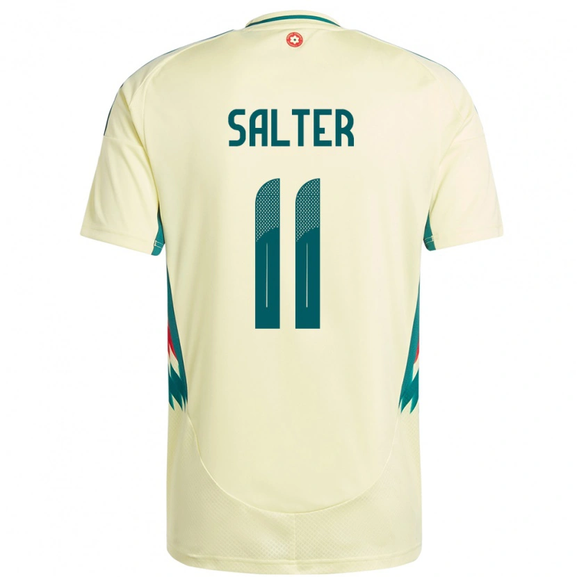 Danxen Mann Wales Oliver Salter #11 Beige Gul Bortetrøye Drakt Trøye 24-26 Skjorter T-Skjorte