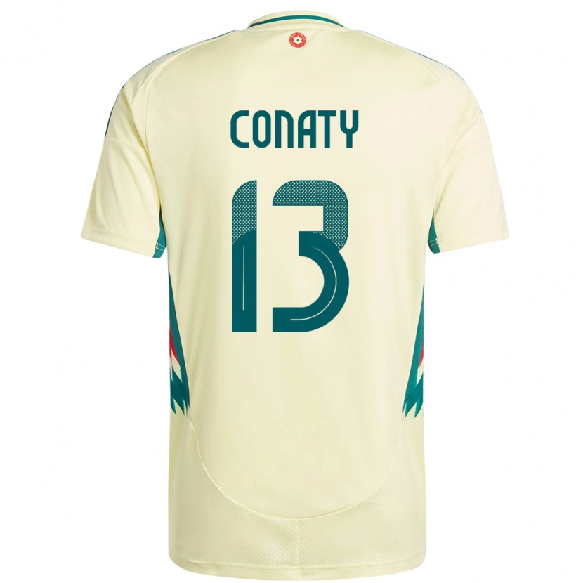 Danxen Mann Wales Keano Conaty #13 Beige Gul Bortetrøye Drakt Trøye 24-26 Skjorter T-Skjorte