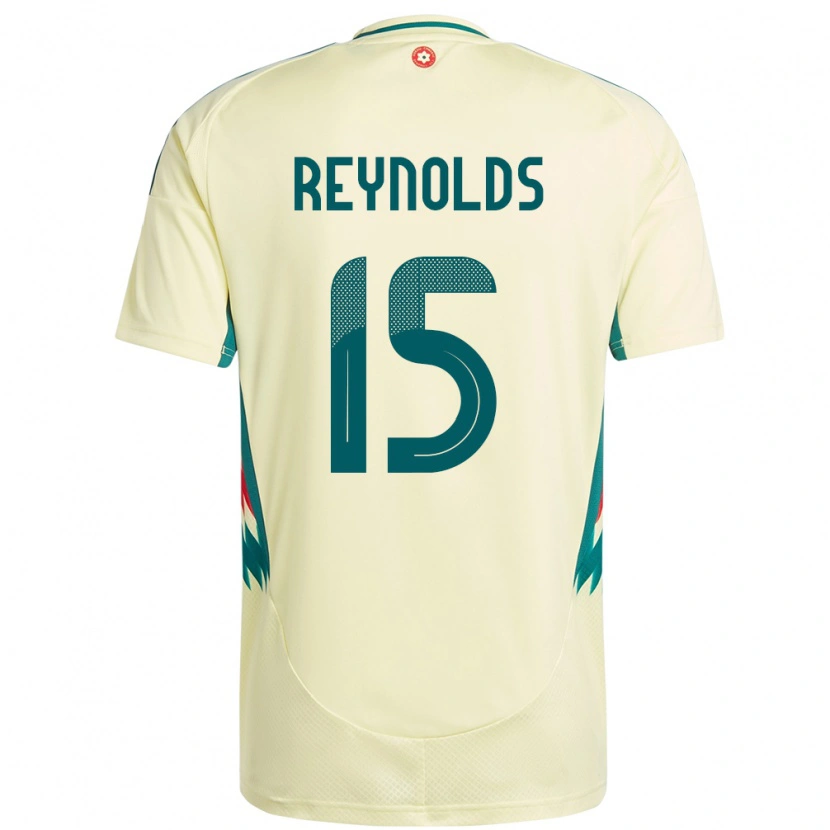 Danxen Mann Wales Oliver Reynolds #15 Beige Gul Bortetrøye Drakt Trøye 24-26 Skjorter T-Skjorte