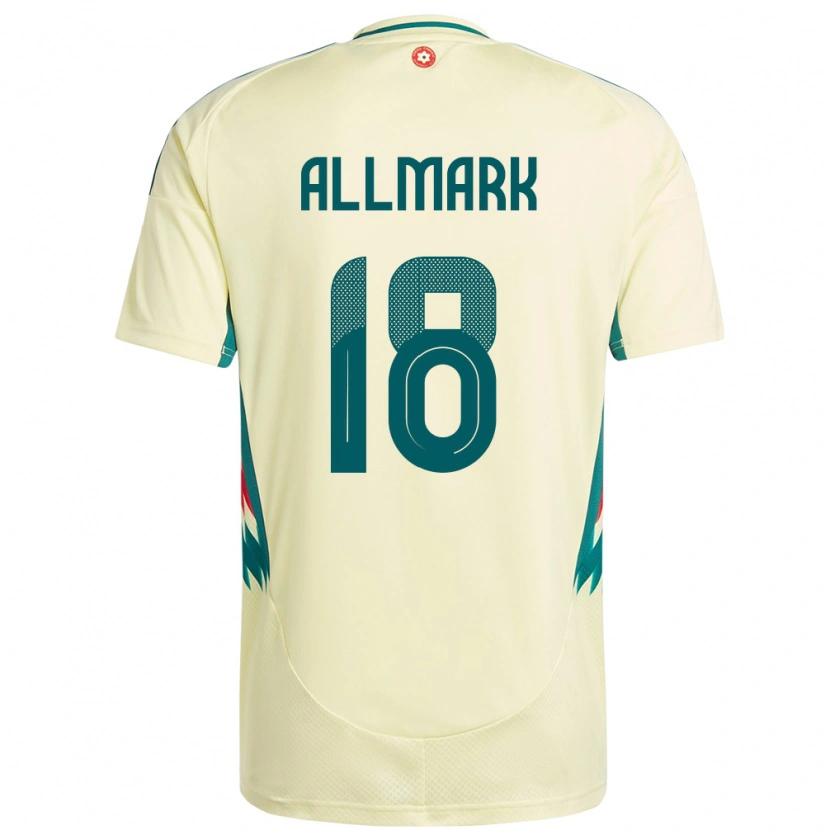 Danxen Mann Wales Hayden Allmark #18 Beige Gul Bortetrøye Drakt Trøye 24-26 Skjorter T-Skjorte