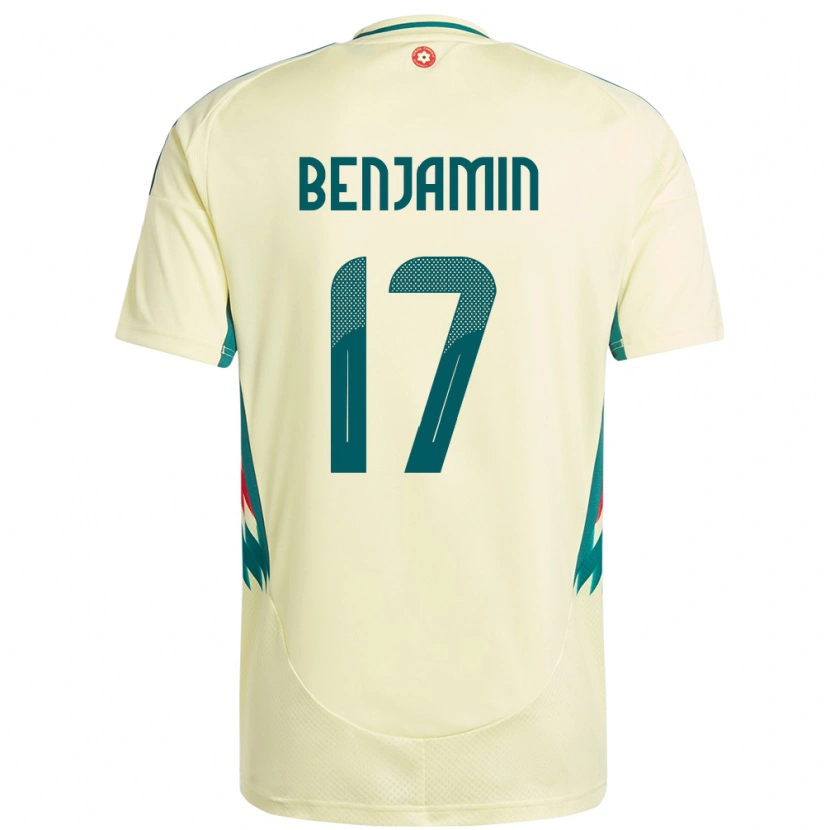 Danxen Mann Wales Omari Benjamin #17 Beige Gul Bortetrøye Drakt Trøye 24-26 Skjorter T-Skjorte