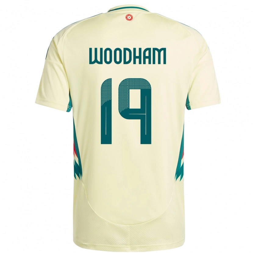 Danxen Mann Wales Lily Woodham #19 Beige Gul Bortetrøye Drakt Trøye 24-26 Skjorter T-Skjorte