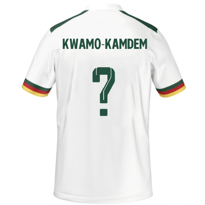 Danxen Mann Kamerun Jerome Noel Kwamo-Kamdem #0 Hvit Bortetrøye Drakt Trøye 24-26 Skjorter T-Skjorte