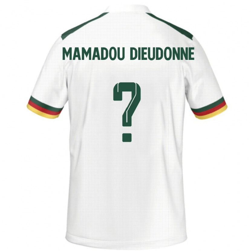 Danxen Mann Kamerun Malik Mamadou Dieudonne #0 Hvit Bortetrøye Drakt Trøye 24-26 Skjorter T-Skjorte