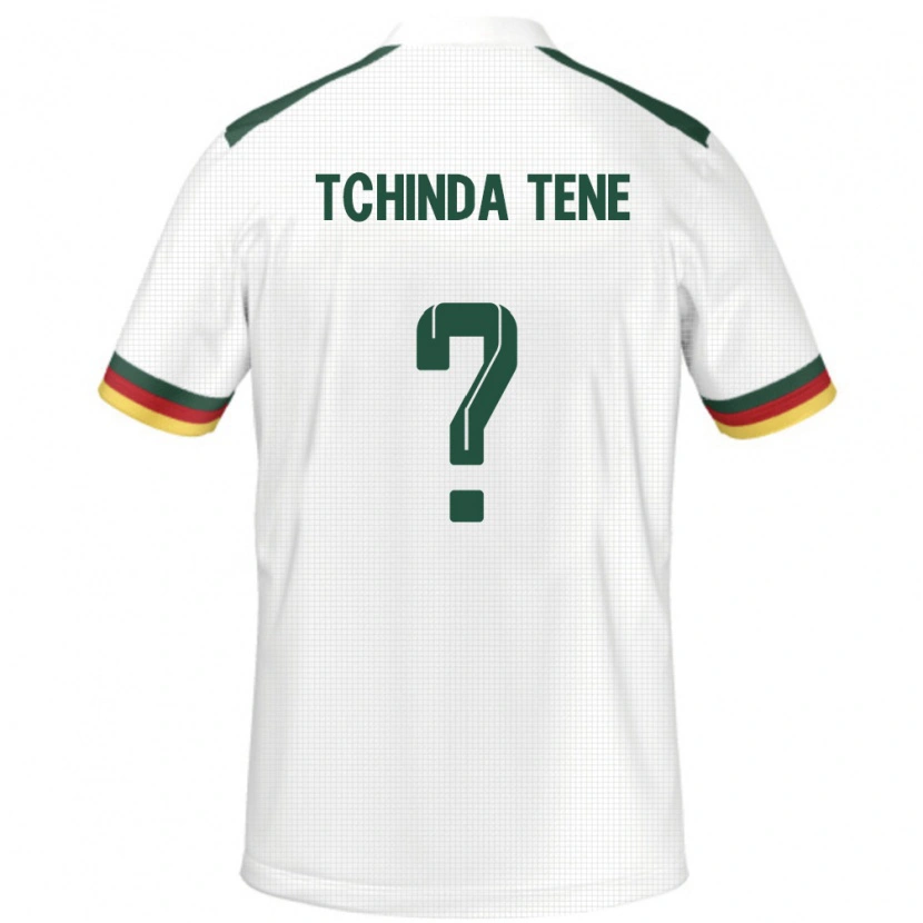 Danxen Mann Kamerun Joseph Tchinda Tene #0 Hvit Bortetrøye Drakt Trøye 24-26 Skjorter T-Skjorte