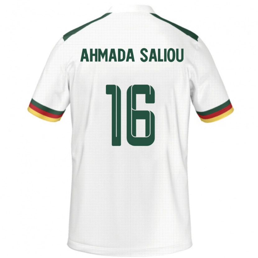 Danxen Mann Kamerun Mamoudou Ahmada Saliou #16 Hvit Bortetrøye Drakt Trøye 24-26 Skjorter T-Skjorte