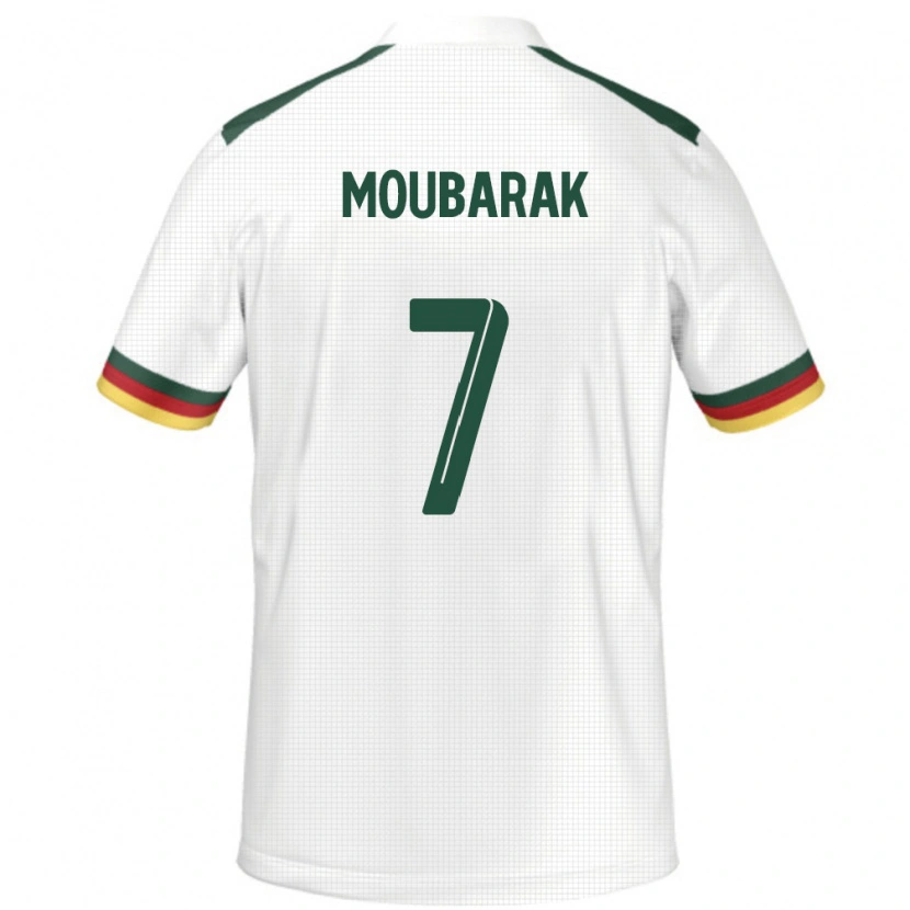 Danxen Mann Kamerun Alioum Moubarak #7 Hvit Bortetrøye Drakt Trøye 24-26 Skjorter T-Skjorte