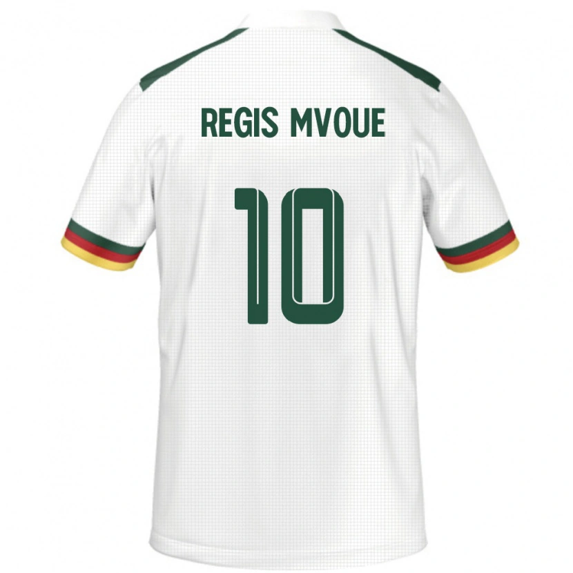 Danxen Mann Kamerun Steve Regis Mvoue #10 Hvit Bortetrøye Drakt Trøye 24-26 Skjorter T-Skjorte