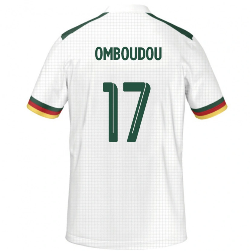 Danxen Mann Kamerun Brigitte Omboudou #17 Hvit Bortetrøye Drakt Trøye 24-26 Skjorter T-Skjorte
