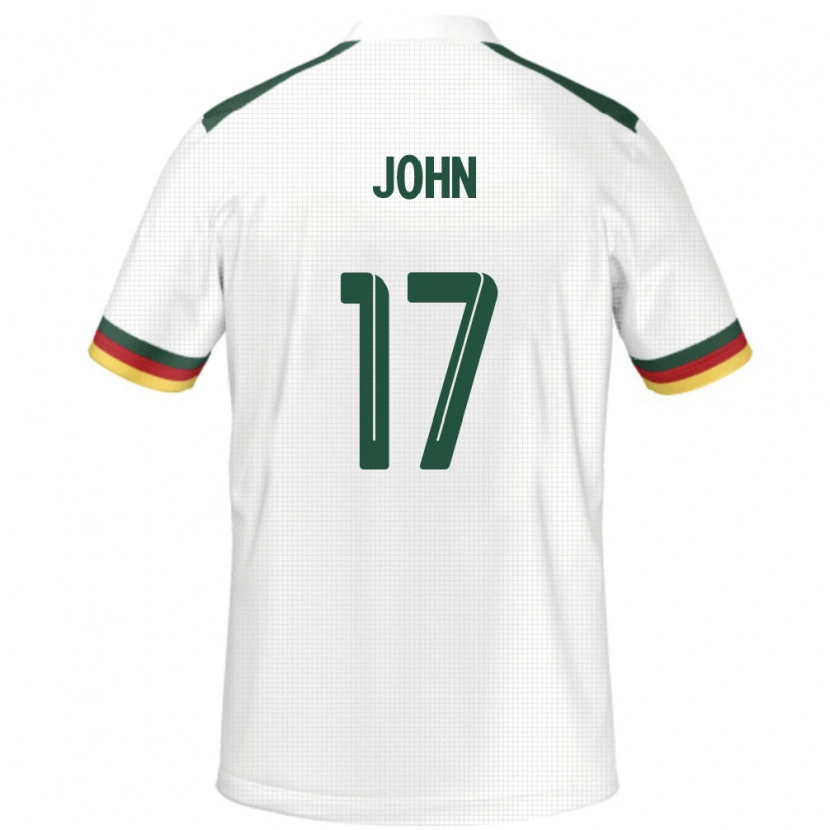 Danxen Mann Kamerun Nchindo John #17 Hvit Bortetrøye Drakt Trøye 24-26 Skjorter T-Skjorte
