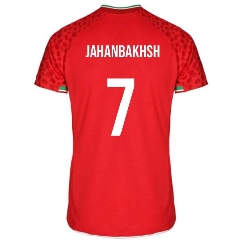 Danxen Mann Iran Alireza Jahanbakhsh #7 Rød Bortetrøye Drakt Trøye 24-26 Skjorter T-Skjorte