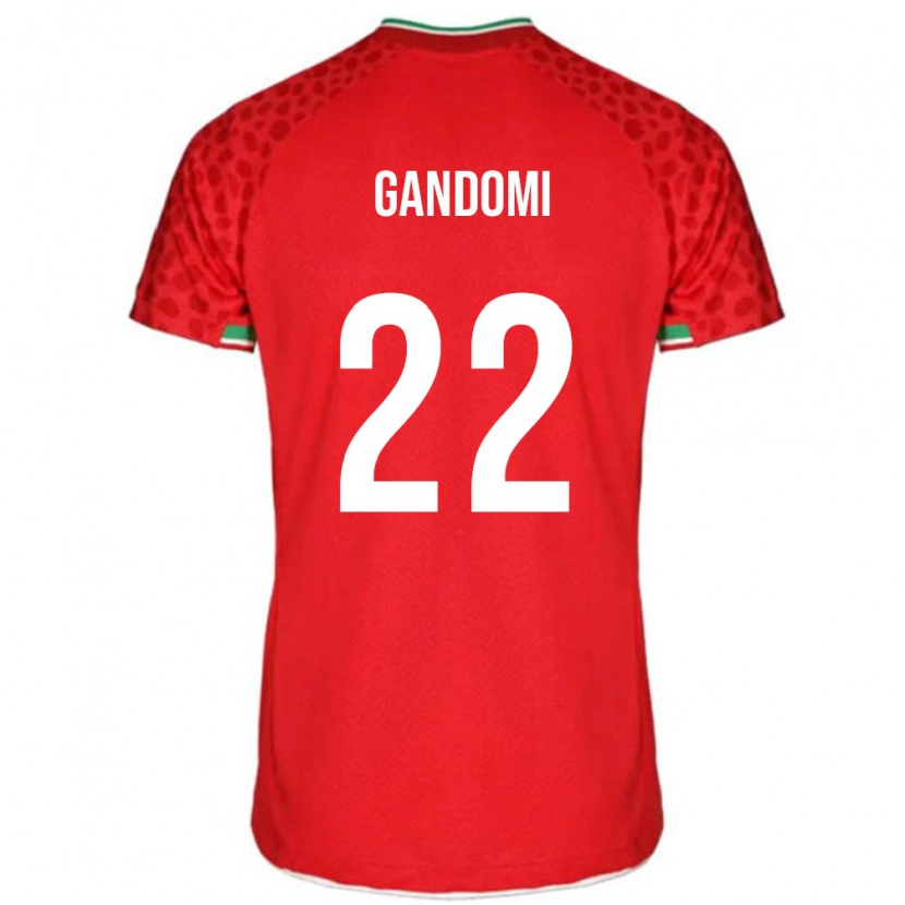 Danxen Mann Iran Mohammad Gandomi #22 Rød Bortetrøye Drakt Trøye 24-26 Skjorter T-Skjorte