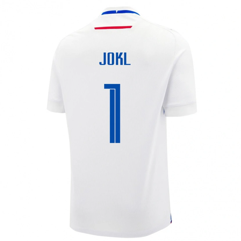 Danxen Mann Slovakia Jakub Jokl #1 Hvit Bortetrøye Drakt Trøye 24-26 Skjorter T-Skjorte