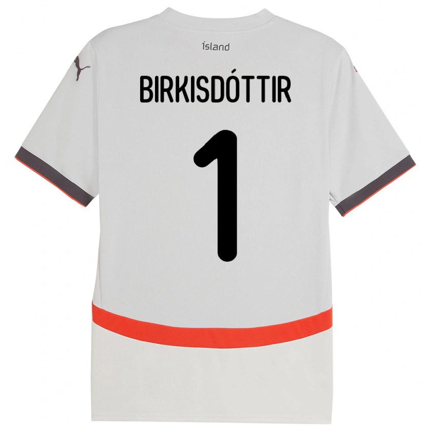 Danxen Mann Island Fanney Inga Birkisdóttir #1 Hvit Bortetrøye Drakt Trøye 24-26 Skjorter T-Skjorte