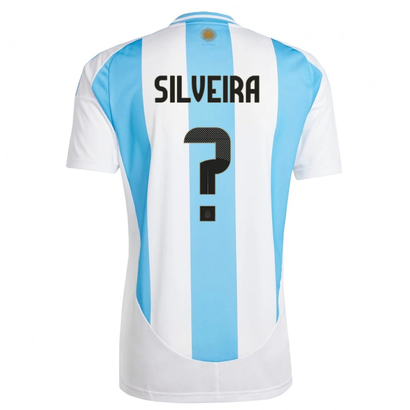 Danxen Dame Argentina Santiago Silveira #0 Hvit Blå Hjemmetrøye Drakt Trøye 24-26 Skjorter T-Skjorte