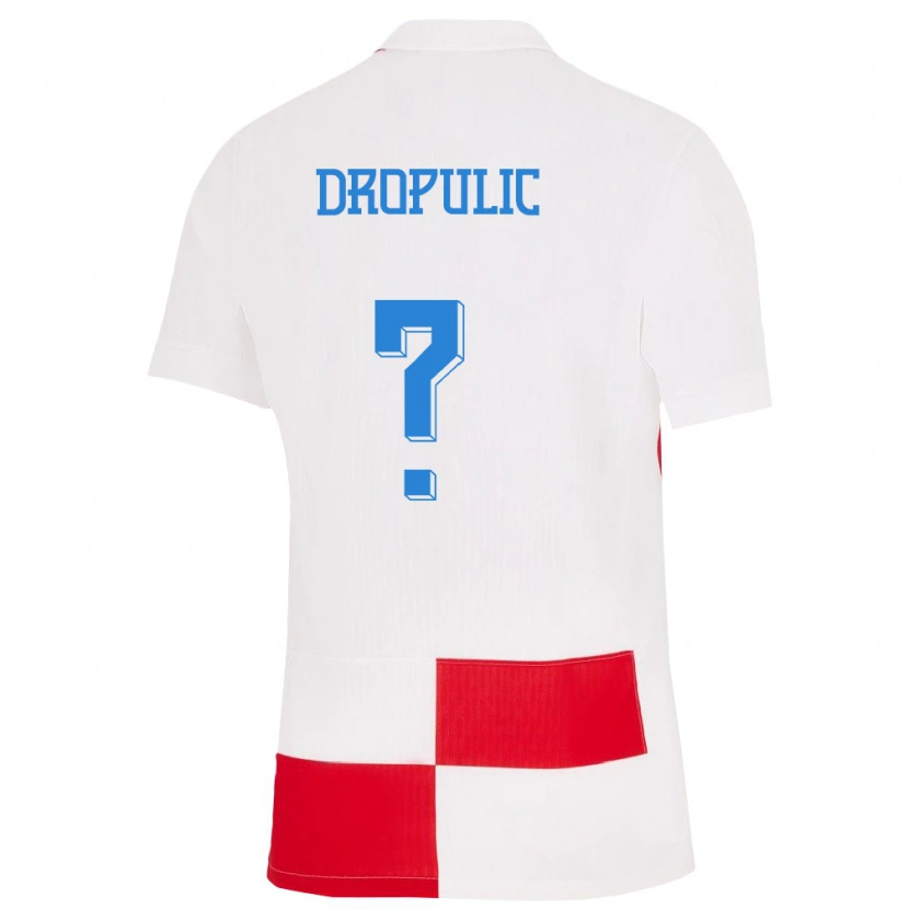 Danxen Dame Kroatia Filip Dropulic #0 Hvit Rød Hjemmetrøye Drakt Trøye 24-26 Skjorter T-Skjorte