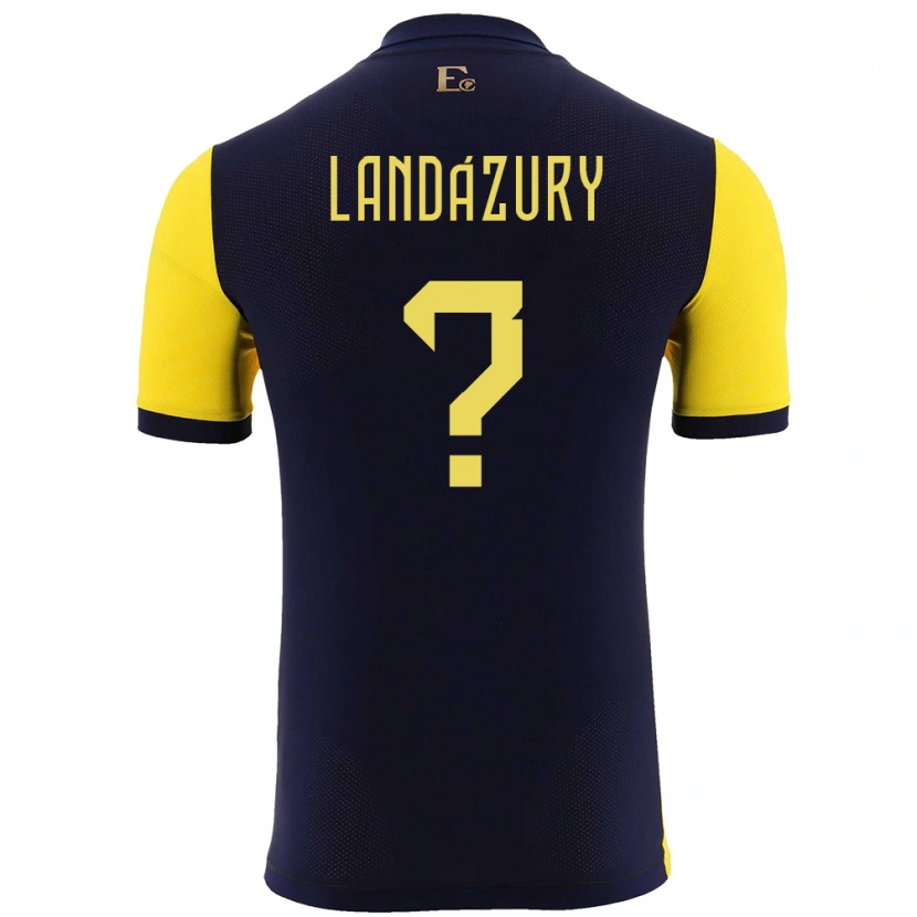 Danxen Dame Ecuador Jackson Landázury #0 Gul Hjemmetrøye Drakt Trøye 24-26 Skjorter T-Skjorte