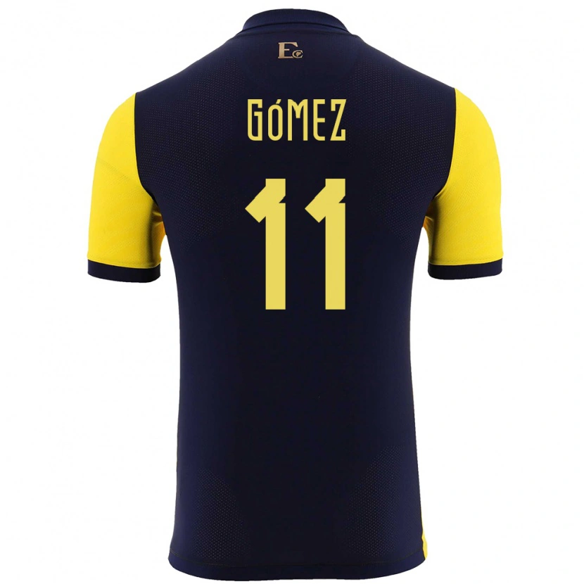 Danxen Dame Ecuador Jandry Gómez #11 Gul Hjemmetrøye Drakt Trøye 24-26 Skjorter T-Skjorte