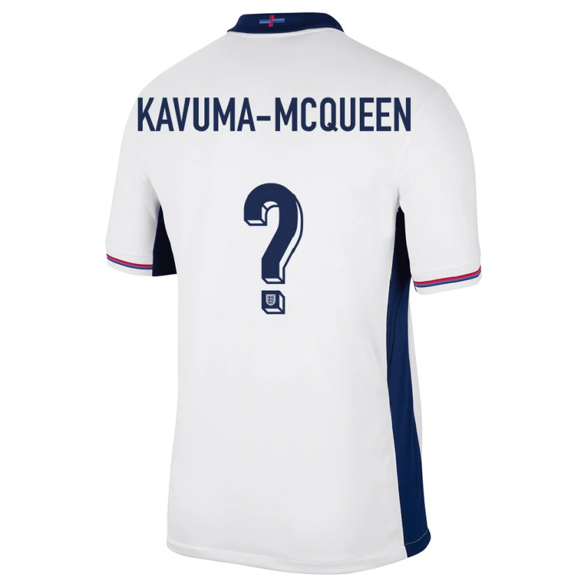 Danxen Dame England Ryan Kavuma-Mcqueen #0 Hvit Hjemmetrøye Drakt Trøye 24-26 Skjorter T-Skjorte