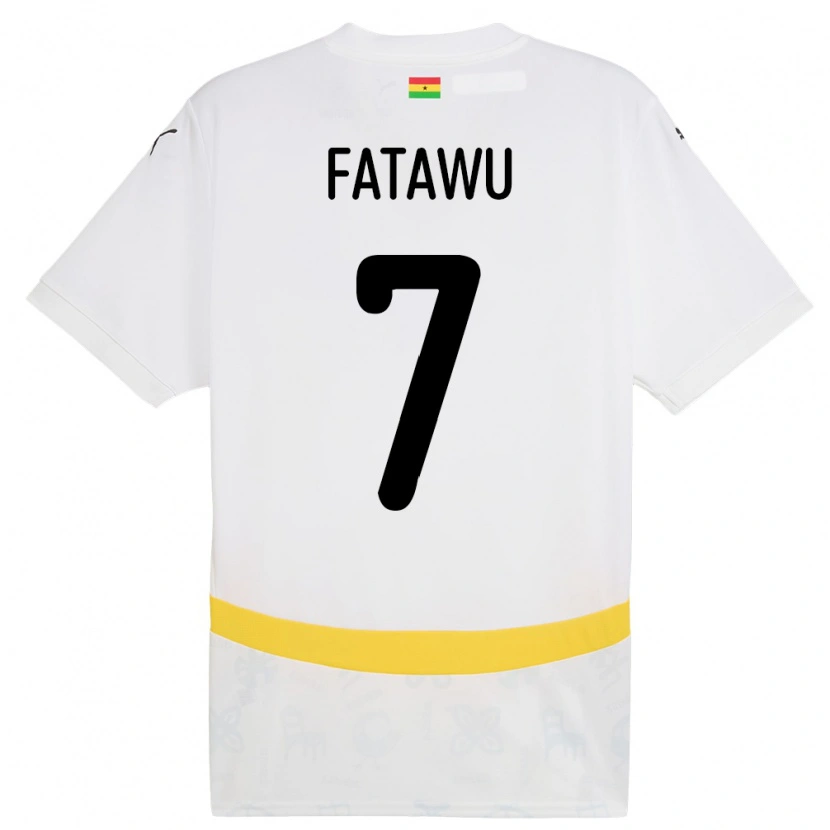 Danxen Dame Ghana Issahaku Fatawu #7 Hvit Hjemmetrøye Drakt Trøye 24-26 Skjorter T-Skjorte