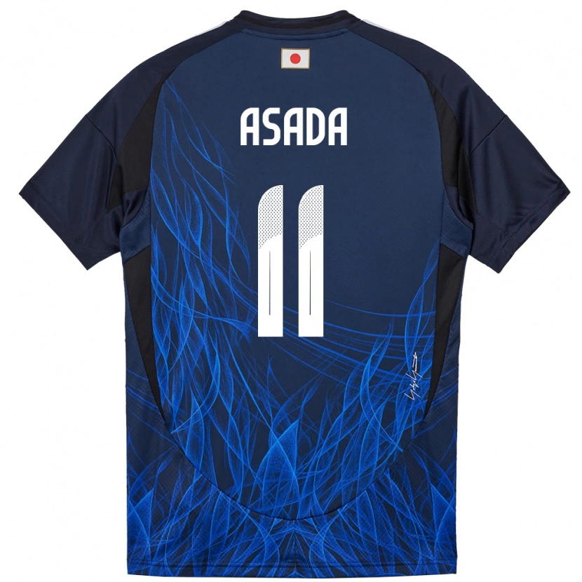 Danxen Dame Japan Hiroto Asada #11 Mørkeblå Hjemmetrøye Drakt Trøye 24-26 Skjorter T-Skjorte