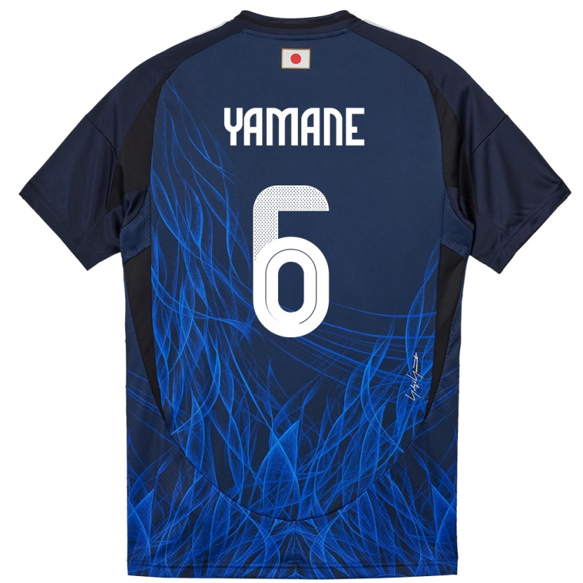 Danxen Dame Japan Riku Yamane #6 Mørkeblå Hjemmetrøye Drakt Trøye 24-26 Skjorter T-Skjorte