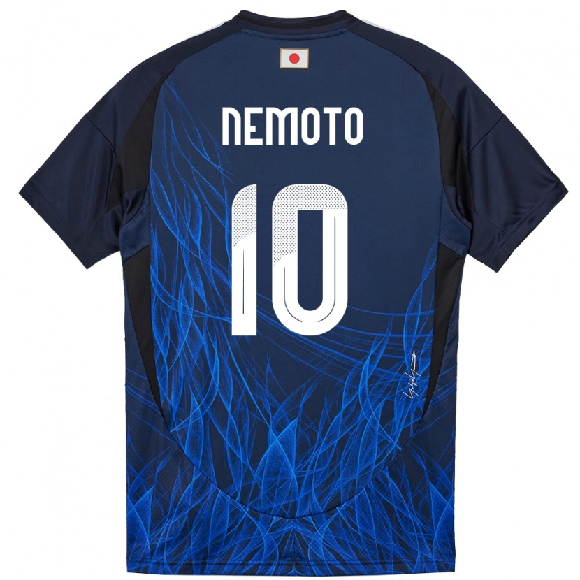 Danxen Dame Japan Kotaro Nemoto #10 Mørkeblå Hjemmetrøye Drakt Trøye 24-26 Skjorter T-Skjorte