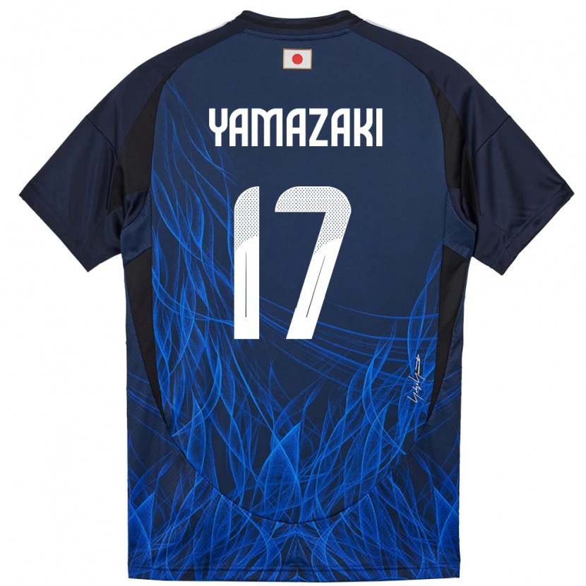 Danxen Dame Japan Taishin Yamazaki #17 Mørkeblå Hjemmetrøye Drakt Trøye 24-26 Skjorter T-Skjorte