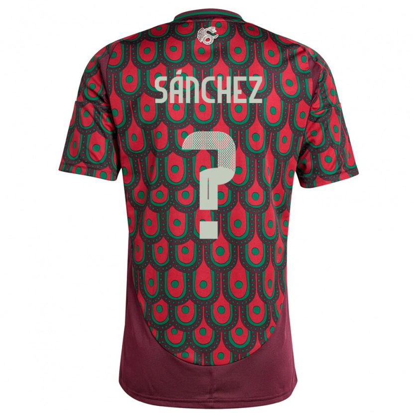Danxen Dame Mexico Diego Sánchez #0 Rødbrun Hjemmetrøye Drakt Trøye 24-26 Skjorter T-Skjorte
