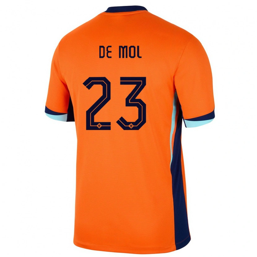 Danxen Dame Nederland Stenn De Mol #23 Oransje Hjemmetrøye Drakt Trøye 24-26 Skjorter T-Skjorte