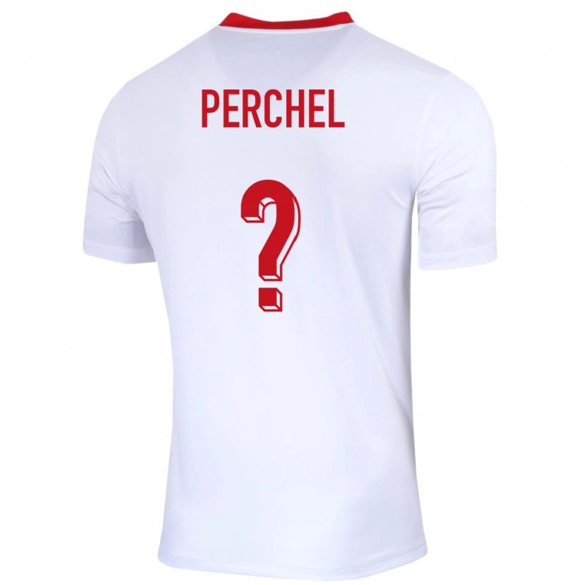 Danxen Dame Polen Michal Perchel #0 Hvit Hjemmetrøye Drakt Trøye 24-26 Skjorter T-Skjorte