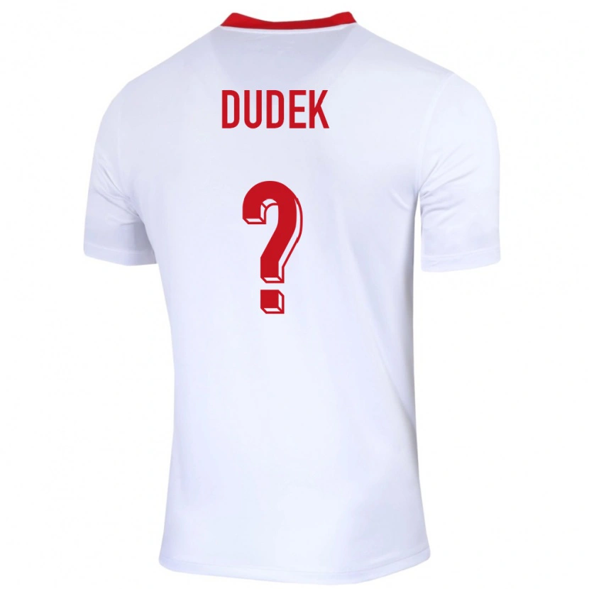 Danxen Dame Polen Sammy Dudek #0 Hvit Hjemmetrøye Drakt Trøye 24-26 Skjorter T-Skjorte