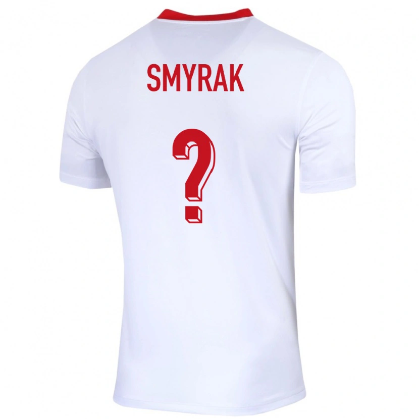 Danxen Dame Polen Hubert Smyrak #0 Hvit Hjemmetrøye Drakt Trøye 24-26 Skjorter T-Skjorte