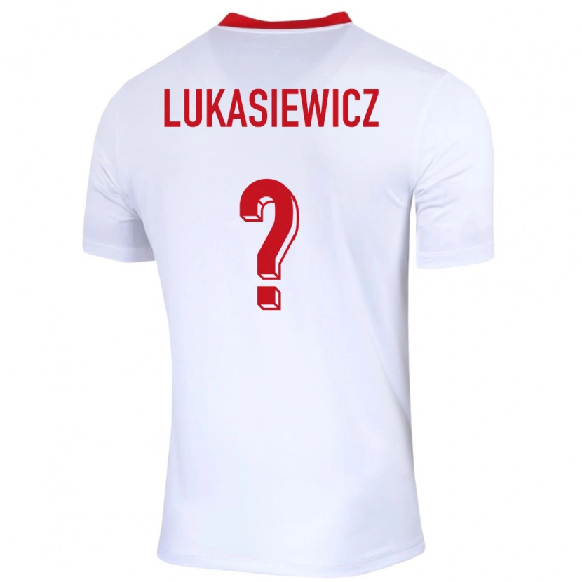 Danxen Dame Polen Adam Lukasiewicz #0 Hvit Hjemmetrøye Drakt Trøye 24-26 Skjorter T-Skjorte