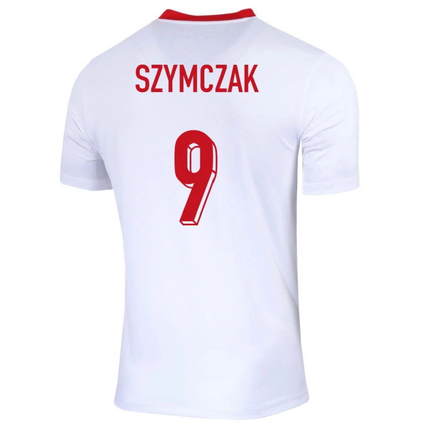 Danxen Dame Polen Filip Szymczak #9 Hvit Hjemmetrøye Drakt Trøye 24-26 Skjorter T-Skjorte
