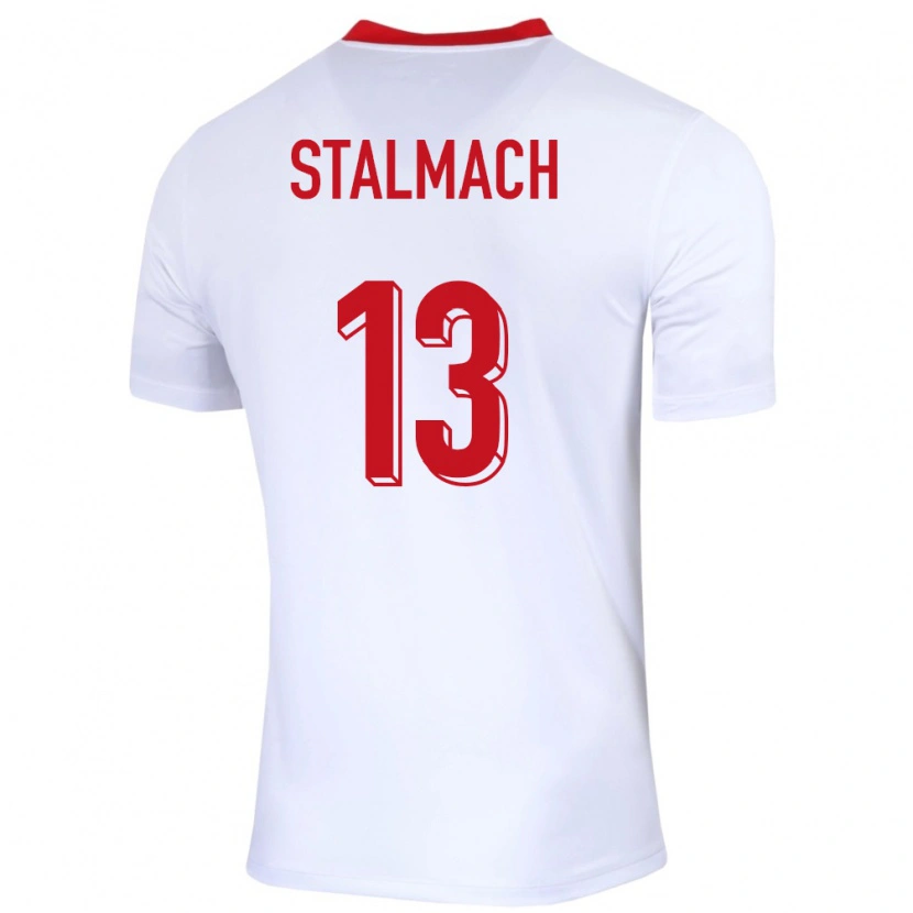 Danxen Dame Polen Dariusz Stalmach #13 Hvit Hjemmetrøye Drakt Trøye 24-26 Skjorter T-Skjorte