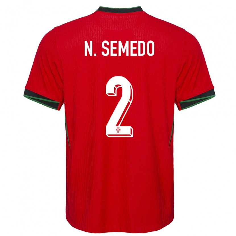 Danxen Dame Portugal Nélson Semedo #2 Rød Hjemmetrøye Drakt Trøye 24-26 Skjorter T-Skjorte