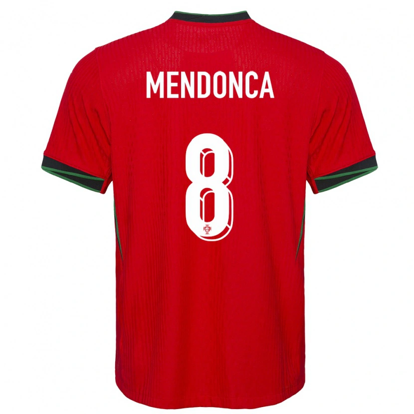 Danxen Dame Portugal Manuel Mendonça #8 Rød Hjemmetrøye Drakt Trøye 24-26 Skjorter T-Skjorte