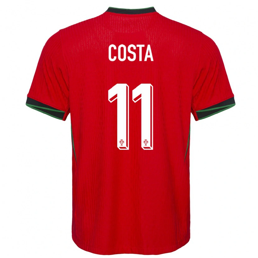 Danxen Dame Portugal Daniel Costa #11 Rød Hjemmetrøye Drakt Trøye 24-26 Skjorter T-Skjorte