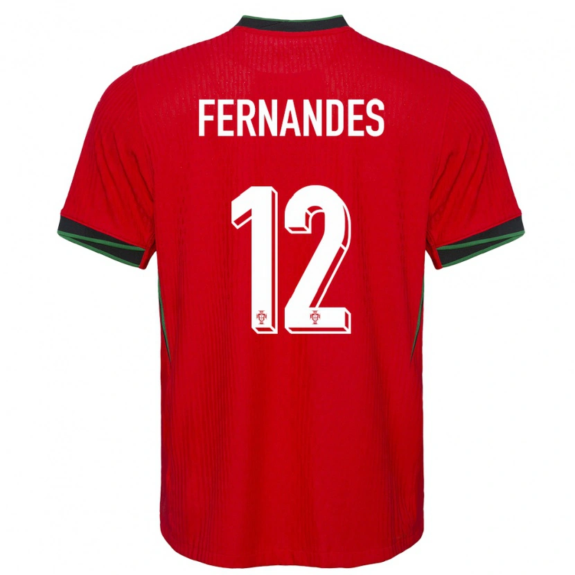 Danxen Dame Portugal Diogo Fernandes #12 Rød Hjemmetrøye Drakt Trøye 24-26 Skjorter T-Skjorte
